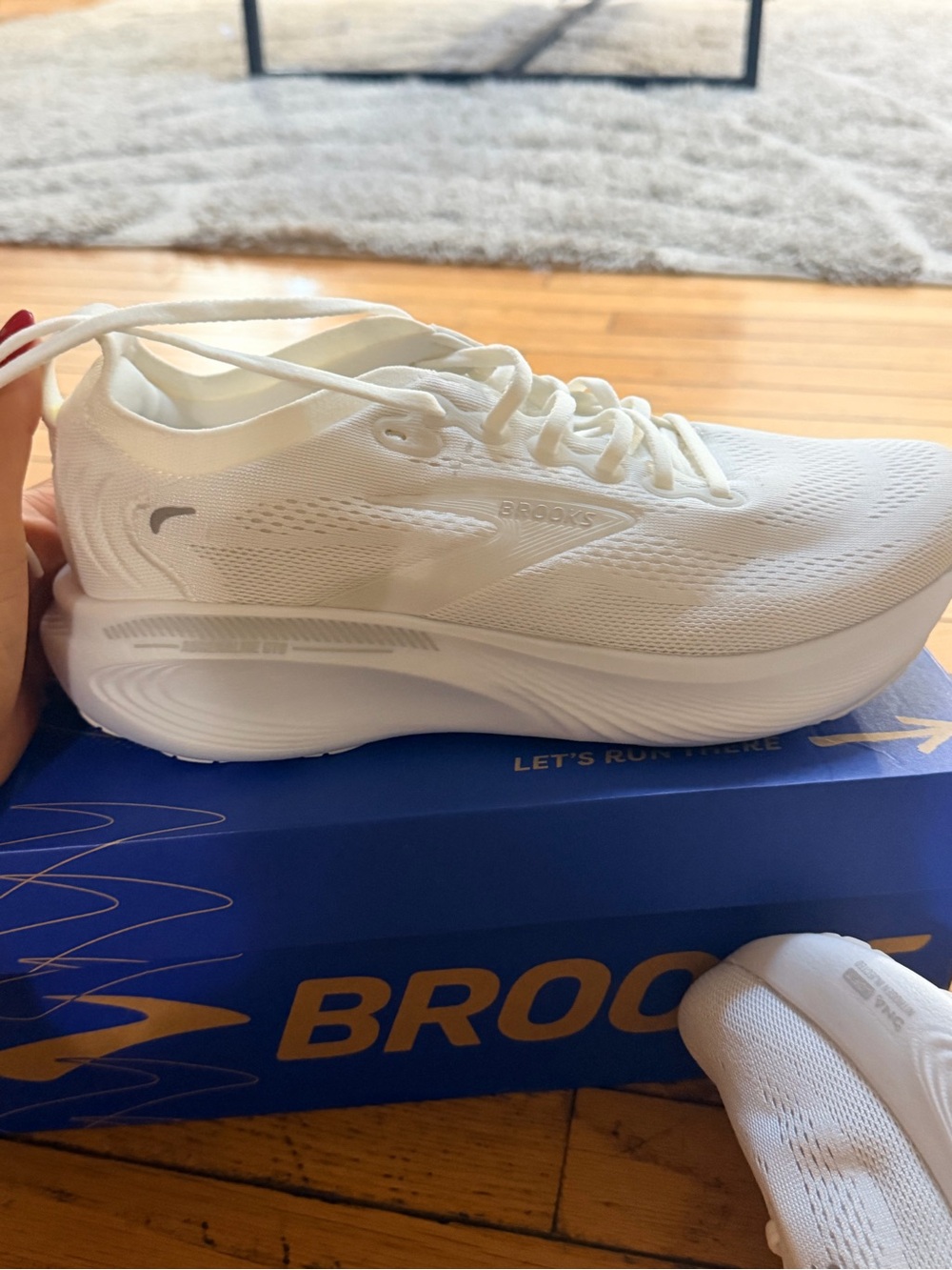 Brooks Women All-White Athletic Sneakers - Picture 3 of 6